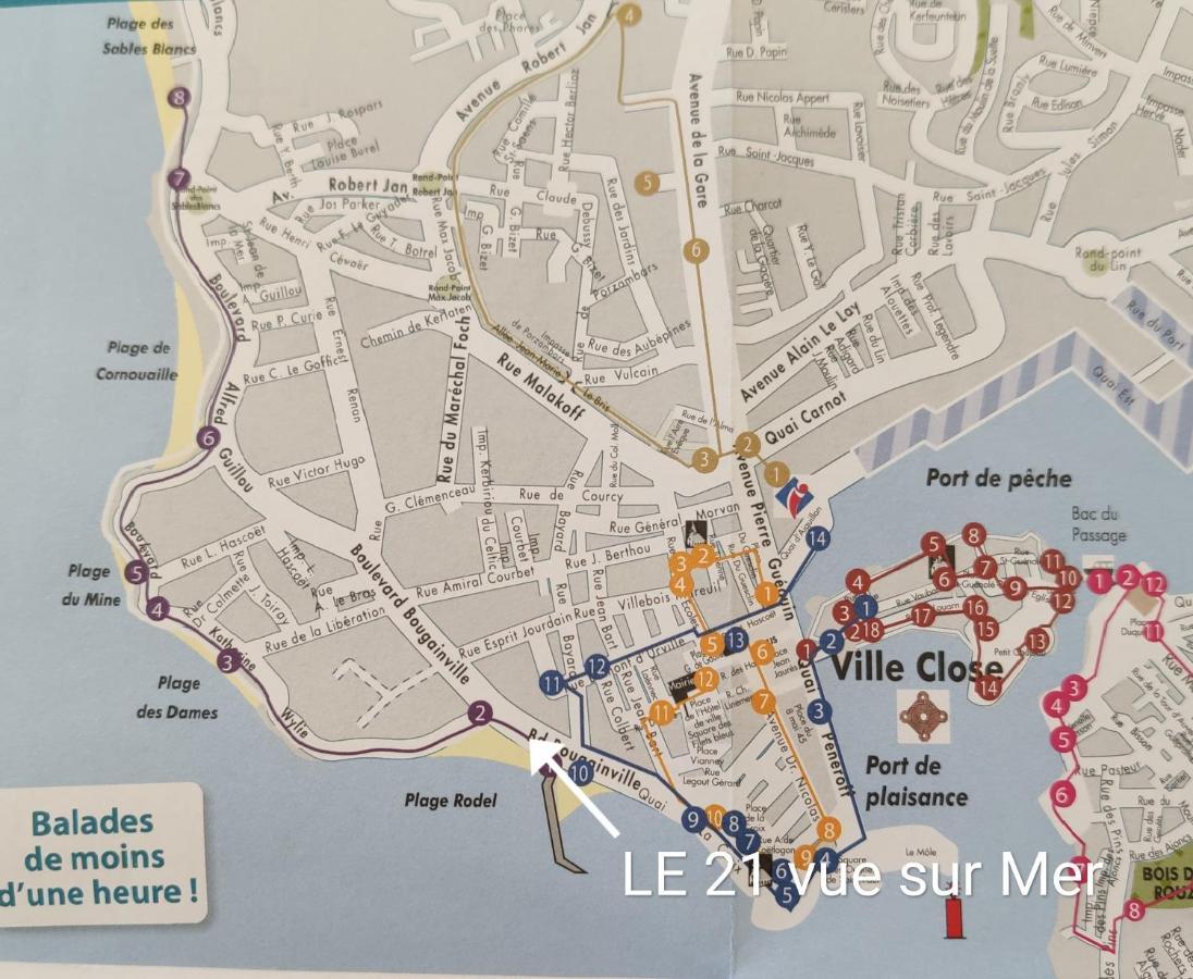 Le 21 Vue Sur Mer Concarneau Eksteriør billede